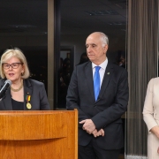 Outorga da Medalha Moysés Vianna do Mérito Eleitoral à ministra Rosa Weber, presidente do Supremo Tribunal Federal