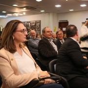 defensora pública-chefe de gabinete, Regina Célia Rizzon Borges de Medeiros durante a cerimônia