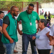 Servidores e defensores auxiliaram os novos defensores nos atendimentos. 