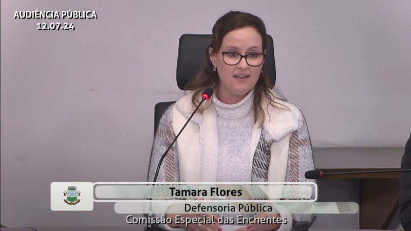 Defensora pública Tamara Flôres Agostini