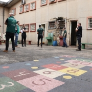 Imagem do pátio interno da penitenciária