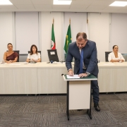 Nova diretoria da FESDEP foi empossada nesta sexta-feira (31)