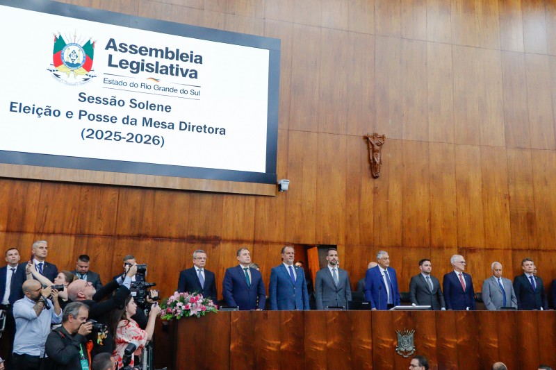 Defensor público-geral acompanhou posse da nova Mesa Diretora da Assembleia Legislativa do RS